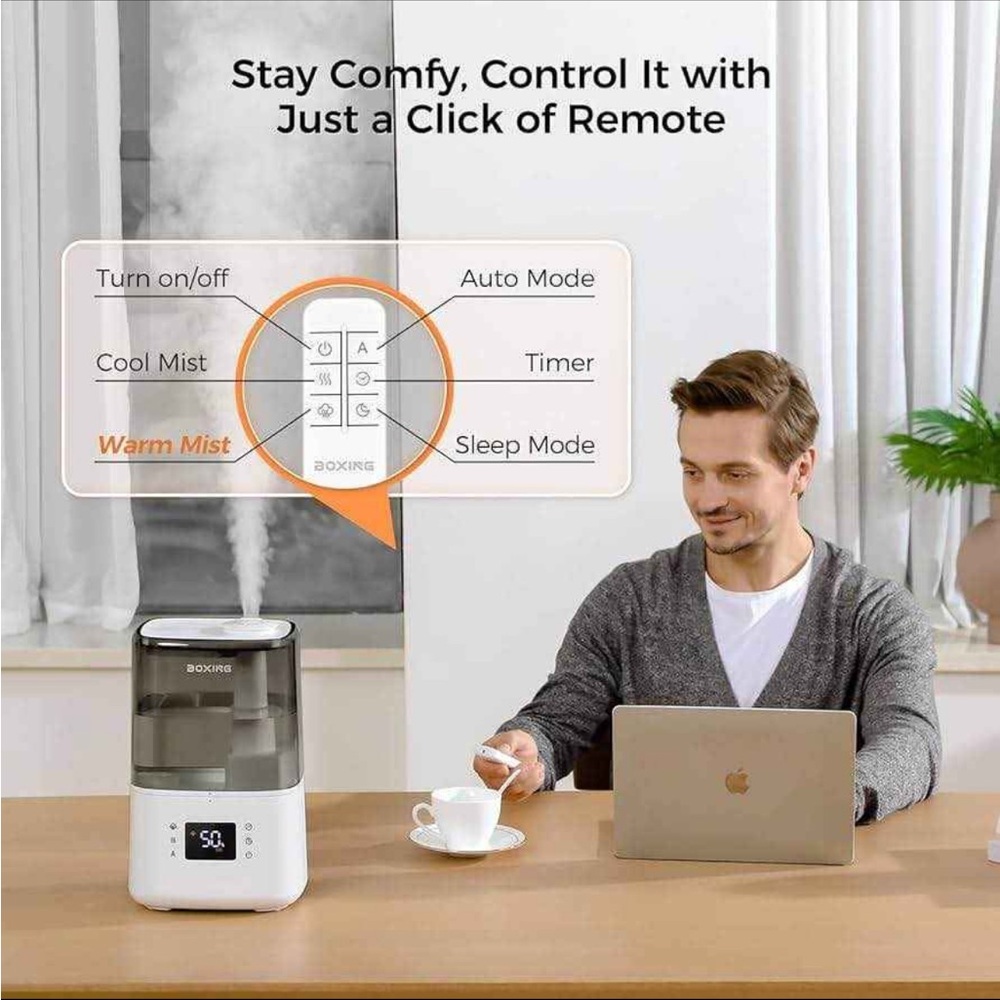 BoxRex Humidifier with Remote and Display - Picture 5 of 6